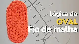 Como fazer BASE OVAL em croch&ecirc; com Fio de Malha?