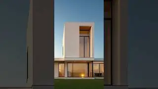 SketchUp + Spacely AI - 3D Modern House Perspective / Simple 3D SketchUp Model #spacelyai #sketchup