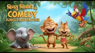 Chintu Chinki Ki Comedy Jungle Adventure | Funny Kids Story in Hindi | 3D Cartoon