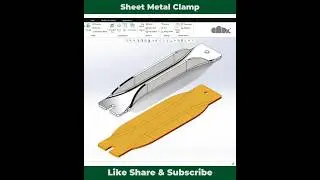 Sheet metal clamp | Creo parametric tutorials | Shorts | cadx