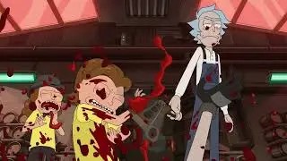 Wild west rick and arcade morty team up