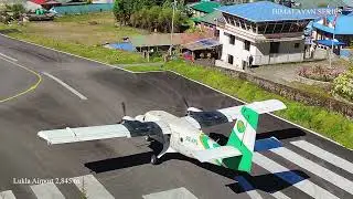 Lukla Airport: Landing and takeoffs view 2025 || The gateway to Everest base camp, Lukla Nepal