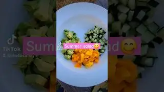 Summer salad 🥗 🥒🥭🥑🍅#shorts #Summersalad #saladrecipe #mangosalad #recipes