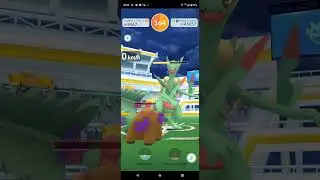 [Pokemon GO] Solo Mega Raid - Mega Sceptile (Bullet Seed, Dragon Claw)