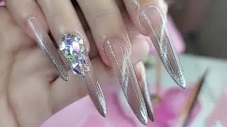 Enailcouture.com 123go Russian sculpture pipe and precious minerals color change gel #nails #nailart
