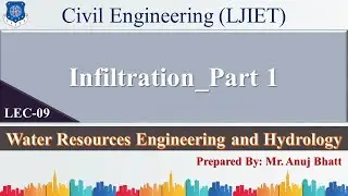 Lec-9_Infiltration Part 1 | WREH | Civil Engineering