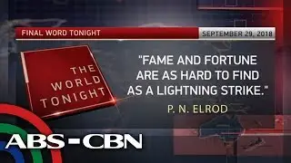 The World Tonight: The Final Word | September 29, 2018