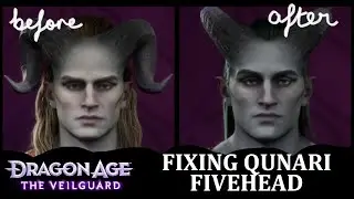 Dragon Age: The Veilguard Character Creation - How to Give Qunari Normal Foreheads