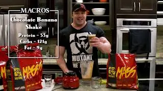 MUTANT RECIPES - MUTANT MASS Chocolate Banana Shake