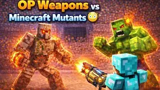 I Used OP Weapons Against Minecraft Mutants… They Didn’t Stand a Chance 😳