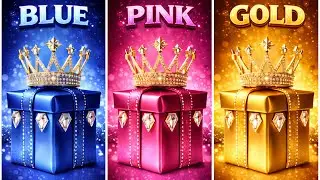 Choose Your Gift...! Blue, Pink or Gold 💙 💗 💛How Lucky Are You? 😱 Just Giggles