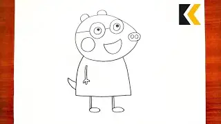 How To Draw Molly Mole | Draw Peppa Pig Characters Easily