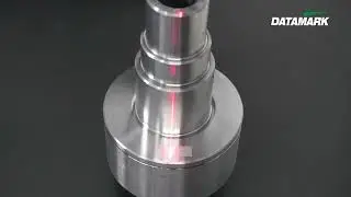 Rectangular Datamatrix marking on Machined Component with Datamark PRO+ Fiber Laser