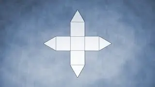 Net of Elongated Square Pyramid / Развертка удлинённой четырёхугольной пирамиды (J8)