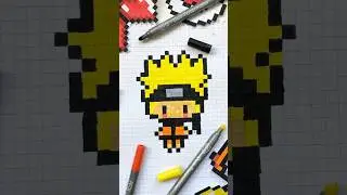 Naruto Pixel Art Idea ✨ Pixel Art Ideas #art #drawing #asmr #naruto  #pixelart #pixel #anime