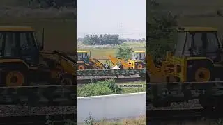 बुलडोजर || JCB Transport In Uttar Pradesh 📍 Deoria #indianrailways #railway