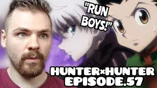 THE BOYS ARE DONE FOR?!! | HUNTER X HUNTER - Episode 57 | New Anime Fan | REACTION!