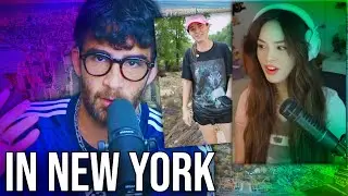 Hasanabi After 3 Missed Flights is Finally in New York City! and Reacting to Maya and Valkyrae Clips