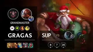 Gragas Support vs Maokai - KR Grandmaster Patch 11.18