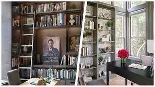75 Gray Floor And Orange Floor Home Office Design Ideas You'll Love ♡
