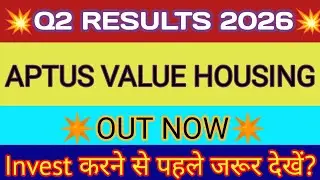 Aptus Q2 Results 🔴 Aptus Result 🔴 Aptus Share Latest News 🔴 Aptus Value Housing Finance Latest News