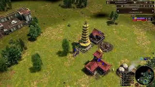 Chinese vs Ottoman on Hungarian Plains | AoE3DE Big Battle!