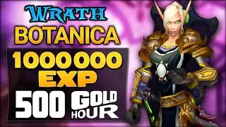 Solo BOTANICA Paladin/DK/Warrior - 1 MILLION EXP & 500 GOLD / Hour in WOTLK Classic