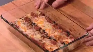 BERENJENAS RELLENAS DE PURE DE PATATA.