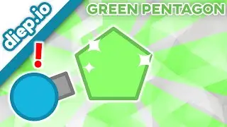 I FOUND A GREEN PENTAGON! Rare Green Pentagon! | Diep.io