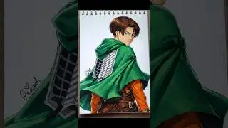 Drawing Levi Ackerman from attack on Titan #animeart #attackontitan #leviackerman