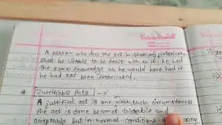 Excusable Acts  (Tort ) (5th Sem) (Part 5)