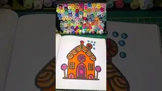 Candy house #colorasmr  #asmr #house #howtomakeahouse #asmrart #asmrsounds
