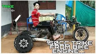 How to make drift trike at home|Custom maid triker|Making super buggy|villagegenius|Malayalam buggy|