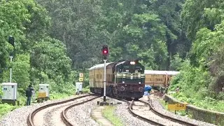 Kollam -Sengottai -  Kollam Express specials arriving at Tenmalai