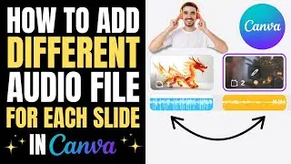 How to add a different audio file for each Canva slide | EASY Tutorial!