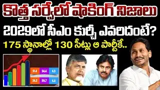 New Survey on 2029 Elections | YS Jagan | AP Latest Survey | 2029 Elections | YCP vs TDP | AP News