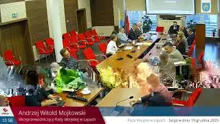 XXV sesja Rady Miejskiej w dniu 19 grudnia 2025 r. godz. 10:15