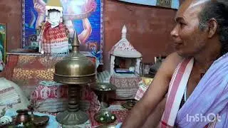 Explanation by the priest of the Siyala Baisnav temple in At Darrang Deomornoi.