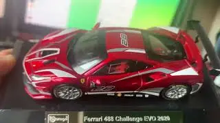 Обзор модели Ferrari 488 Challenge EVO в 1:43 от Bburago