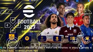 eFootball PES 2027 PPSSPP ANDROID OFFLINE FULL UPDATE UCL & LEAGUE KITS 26/27 SEASON 4K GRAPHICS 