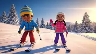 🎵 Sciare sulla Neve! 🎿 | Panda Lingo