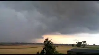 Tornado-Bildung am 15.08.2010 bei Großenhain