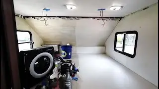 Bringing the interior of my Truck Camper to life! - Part 1- PAINT!