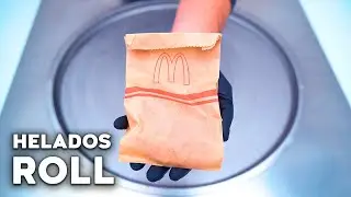 Chicken McBites Ice Cream Rolls ASMR | Helados Roll |Helado en Rollo | Helado a la Plancha