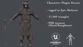 Plague Doctor 3D Character