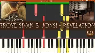 Troye Sivan & Jonsi - Revelation (Boy Erased OST, Piano Accompaniment Tutorial Synthesia)