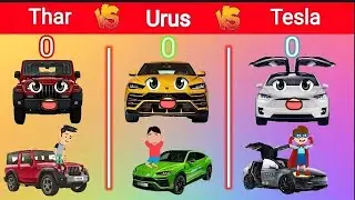 Thar vs Urus vs Tesla || Palpal facts #comparison #viral #vs #palpalfacts