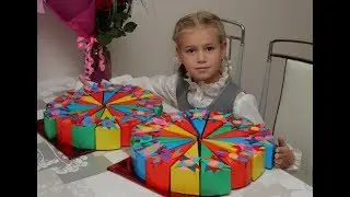 Угощения в школу на день рождения/ Торт из коробочек/DIY