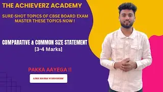Comparative statement Class 12 | ￼Comparative and common size statement Class 12 important questions