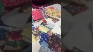 Christmas gift Idea for a Big Group - Scrap Sewing Project - Vintage Fabric - Now and Then Bookmark